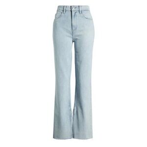 PAIGE Stella In Denim-Light Inseam Slit Jeans- Gianna Distressed 29 NWT